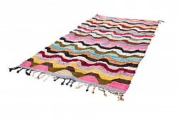 Marokkansk berber tæppe Boucherouite 140 x 265 cm