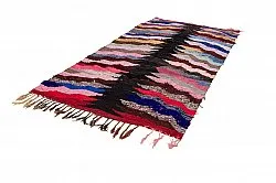 Marokkansk berber tæppe Boucherouite 145 x 275 cm