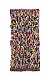 Marokkansk berber tæppe Boucherouite 245 x 115 cm