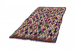 Marokkansk berber tæppe Boucherouite 245 x 115 cm