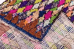 Marokkansk berber tæppe Boucherouite 245 x 115 cm