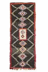 Marokkansk berber tæppe Boucherouite 335 x 125 cm