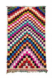 Marokkansk berber tæppe Boucherouite 135 x 230 cm