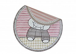 Børnetæppe - Caruba Hippo Rund (rosa)
