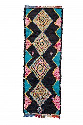 Marokkansk berber tæppe Boucherouite 270 x 95 cm