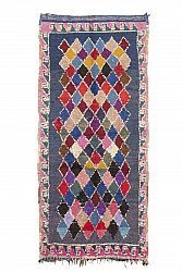 Marokkansk berber tæppe Boucherouite 245 x 110 cm