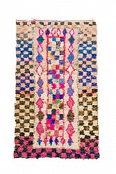 Marokkansk berber tæppe Boucherouite 150 x 240 cm