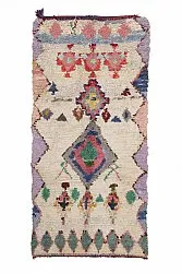 Marokkansk berber tæppe Boucherouite 240 x 110 cm