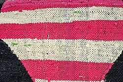 Marokkansk berber tæppe Boucherouite 130 x 265 cm