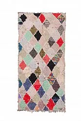 Marokkansk berber tæppe Boucherouite 240 x 115 cm