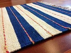 Kludetæppe - Alva (blå)