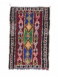 Marokkansk berber tæppe Boucherouite 190 x 120 cm