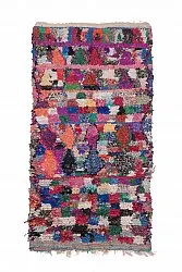 Marokkansk berber tæppe Boucherouite 250 x 130 cm