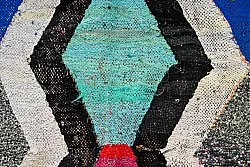 Marokkansk berber tæppe Boucherouite 140 x 290 cm