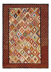 Kelimtæppe Afghansk 293 x 207 cm
