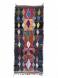 Marokkansk berber tæppe Boucherouite 300 x 130 cm