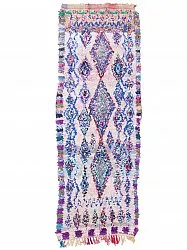Marokkansk berber tæppe Boucherouite 250 x 90 cm