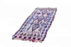 Marokkansk berber tæppe Boucherouite 250 x 90 cm
