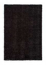 Safir ryatæppe rya tæppe rund sort 60x120 cm 80x 150 cm 140x200 cm 160x230 cm 200x300cm