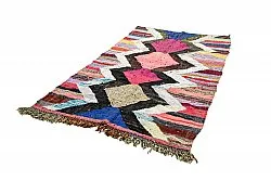 Marokkansk berber tæppe Boucherouite 140 x 245 cm