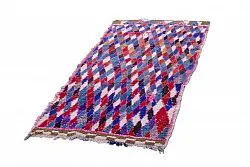 Marokkansk berber tæppe Boucherouite 220 x 110 cm
