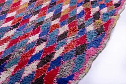 Marokkansk berber tæppe Boucherouite 220 x 110 cm