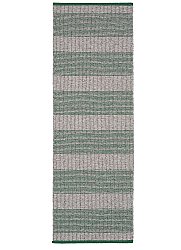 Plastik- og garntæpper - Horredsmattan Penny mix (grøn)