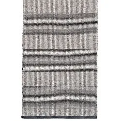 Plastik- og garntæpper - Horredsmattan Penny mix (sort)