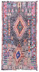 Marokkansk berber tæppe Boucherouite 230 x 125 cm