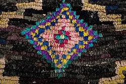 Marokkansk berber tæppe Boucherouite 275 x 145 cm