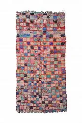 Marokkansk berber tæppe Boucherouite 255 x 125 cm