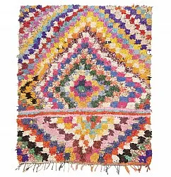 Marokkansk berber tæppe Boucherouite 215 x 170 cm
