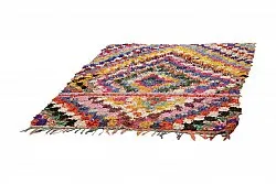 Marokkansk berber tæppe Boucherouite 215 x 170 cm