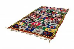 Marokkansk berber tæppe Boucherouite 290 x 145 cm