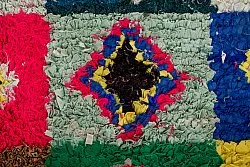 Marokkansk berber tæppe Boucherouite 290 x 145 cm