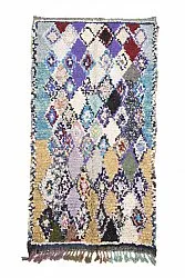 Marokkansk berber tæppe Boucherouite 260 x 140 cm