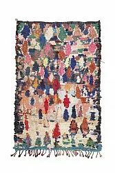 Marokkansk berber tæppe Boucherouite 220 x 140 cm