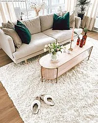 Ryatæpper - Kanvas (hvid)