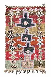 Marokkansk berber tæppe Boucherouite 205 x 120 cm