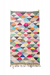 Marokkansk berber tæppe Boucherouite 145 x 265 cm