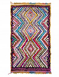 Marokkansk berber tæppe Boucherouite 235 x 175 cm