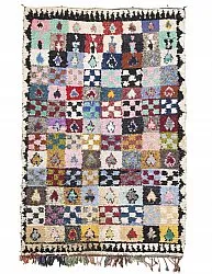 Marokkansk berber tæppe Boucherouite 250 x 165 cm