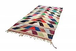 Marokkansk berber tæppe Boucherouite 145 x 280 cm