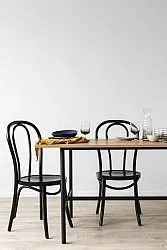 Stol - Bistro (træ/sort) - 2 stk
