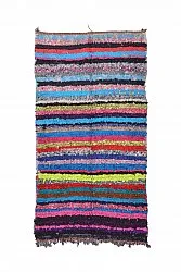 Marokkansk berber tæppe Boucherouite 210 x 115 cm