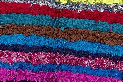 Marokkansk berber tæppe Boucherouite 210 x 115 cm