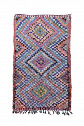 Marokkansk berber tæppe Boucherouite 230 x 135 cm