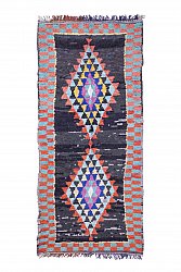 Marokkansk berber tæppe Boucherouite 275 x 125 cm