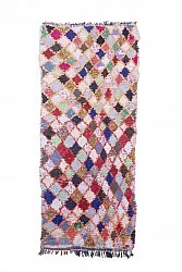 Marokkansk berber tæppe Boucherouite 245 x 105 cm