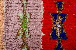 Marokkansk berber tæppe Boucherouite 360 x 130 cm